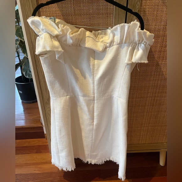 Rebecca Taylor Off Shoulder Mini Dress with ruffles size 8 - Picture 5 of 6